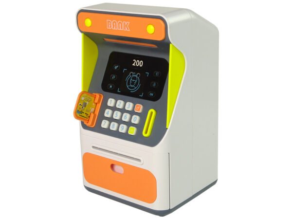 Cash Box Machine Face Recognition PIN Saving Orange - Image 2