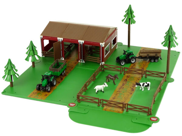 Farm Barn Animal Homestead Farm Two Tractors - Image 2