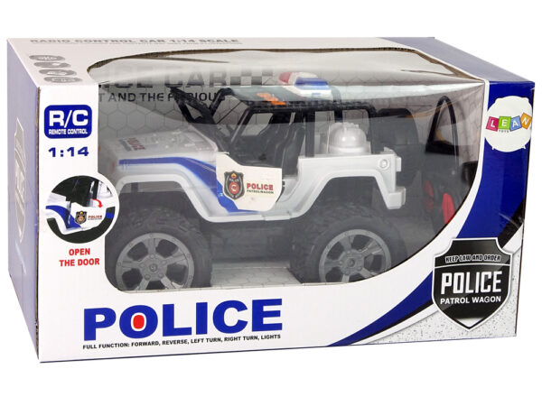 Auto na daljinsko upravljanje JEEP Police Patrol  - bijeli - Image 6