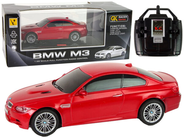 Auto na daljinsko upravljanje R/C BMW M3 - crveni - Image 2