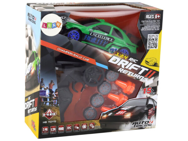 Auto na daljinsko upravljanje Sports Car R/C 1:24 - zeleni - Image 6