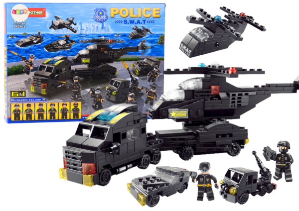 Set konstrukcijskih blokova Policija/vojska  - 343 kom