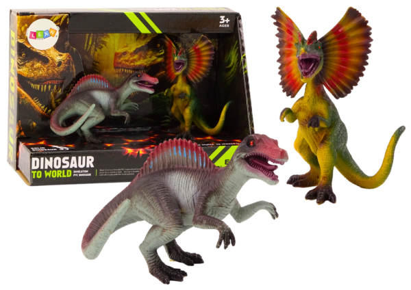 Figurice dinosaura Spinosaurus, Dilophosaurus - 2 kom