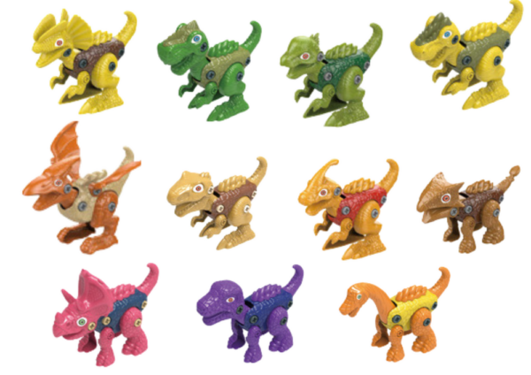 Set šarenih jaja za odmotavanje s dinosaurima - 12 komada - Image 2