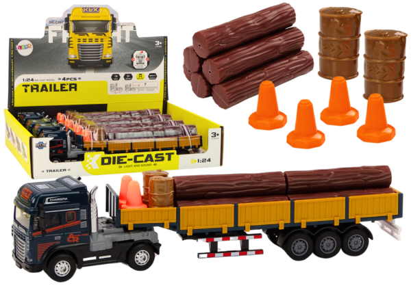 Kamion za transport trupaca s zvučnim efektima 1:24 TIR - Wood