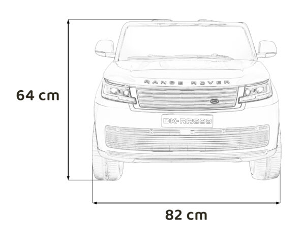 Licencirani auto na akumulator Range Rover SUV Lift 4x4 - DVOSJED - crni - Image 20