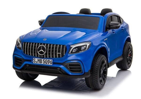 Licencirani auto na akumulator Mercedes GLC 63S QLS 4x4 - dvosjed - plavi/lakirani - Image 3