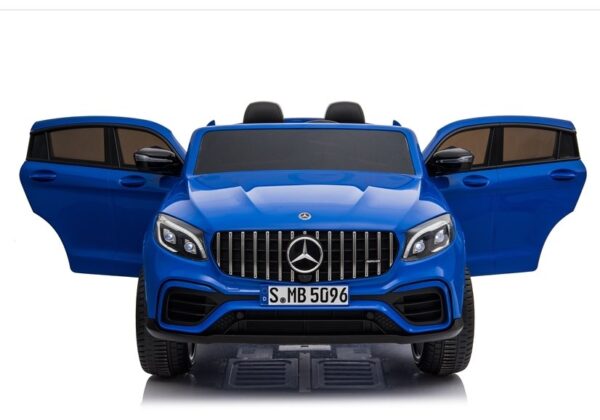 Licencirani auto na akumulator Mercedes GLC 63S QLS 4x4 - dvosjed - plavi/lakirani - Image 6