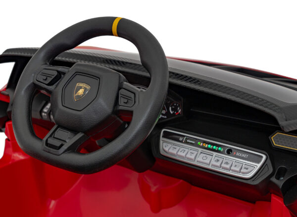 Licencirani auto na akumulator Lamborghini Invencible - crveni - Image 9