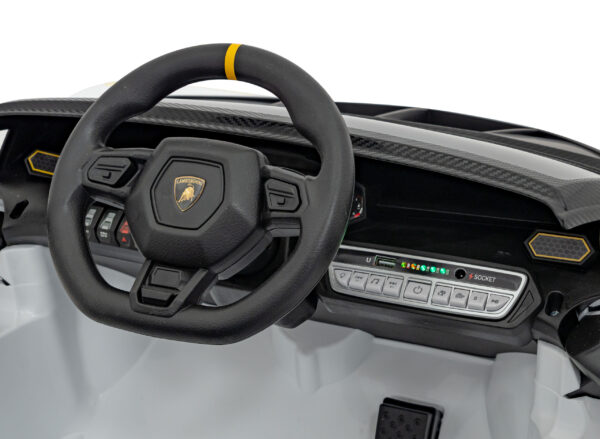 Licencirani auto na akumulator Lamborghini Invencible - bijeli - Image 17