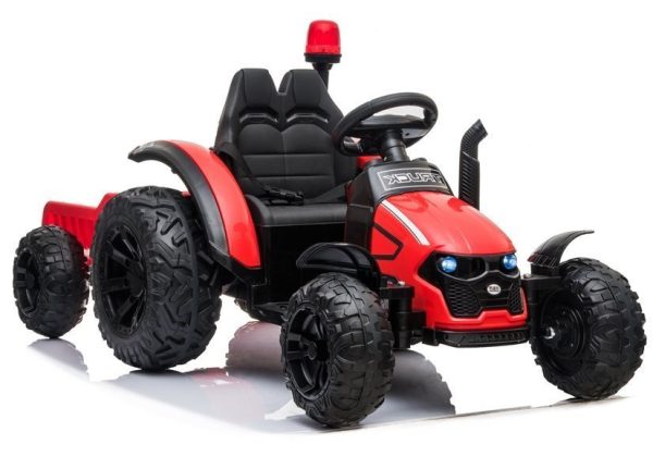 Traktor na akumulator s prikolicom HZB-200 - crveni