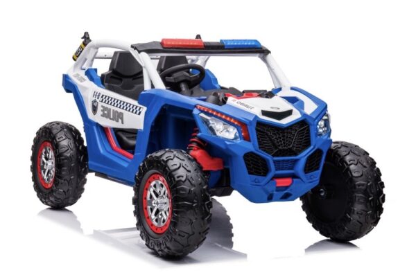 Buggy na akumulator XB-2118 Police 4×4 – dvosjed – plavi