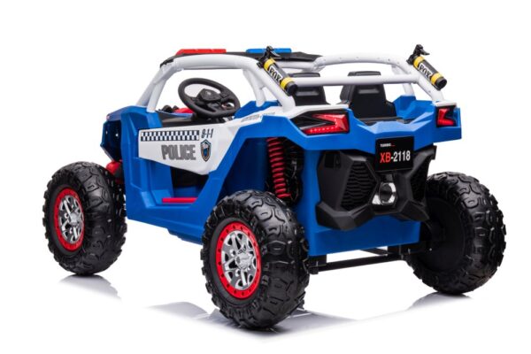 Buggy na akumulator XB-2118 Police 4×4 – dvosjed – plavi - Image 4