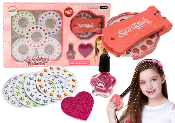 Diamond Glitter Hair Paste Machine Set