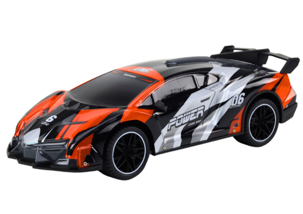 Remote Controlled Sports Car RC 1:10 Orange Speed ​​up to 25 km/h - Image 2