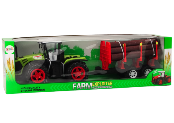 Farm Tractor With Wood Trailer 9 Bali Trees Green Drive - Image 5