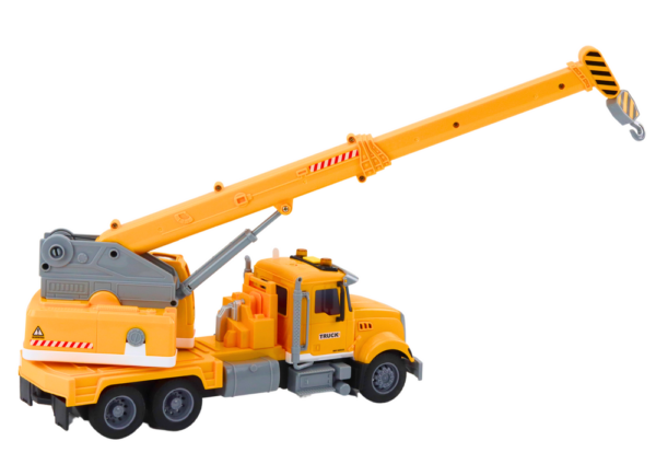 Truck Yellow Crane With Friction Drive Light and Sound Effects - Image 3