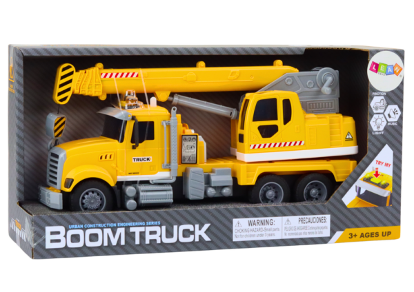 Truck Yellow Crane With Friction Drive Light and Sound Effects - Image 4