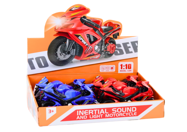 Sports Motorcycle Friction Drive Light and Sound 2 Colors - Image 4