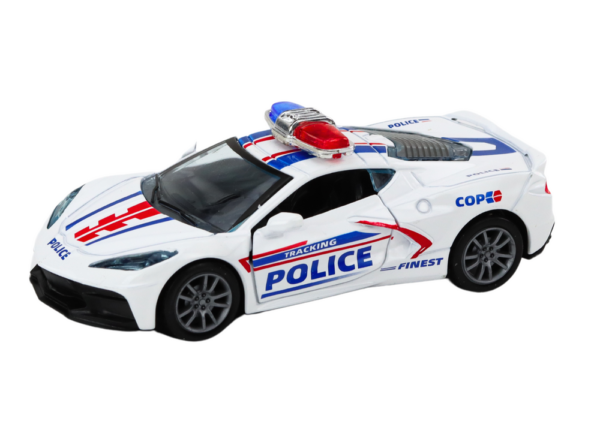 ﻿Car Police Car Police Car Metal 1:32 Drive Mix - Image 2