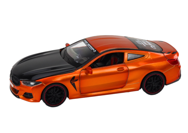 Sports Car Metal Friction Drive Openable Elements 1:24 Orange - Image 2