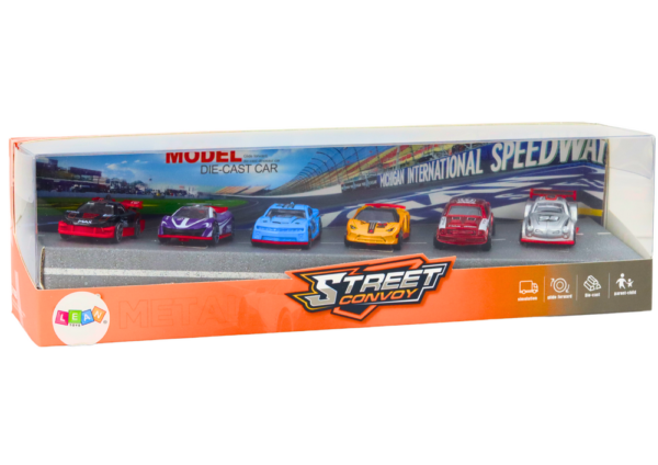 Set metalnih autića 1:64 Sports Cars - 6 komada - Image 3