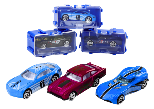 A set of cars with springs in a metal suitcase, 16 pieces - Image 2