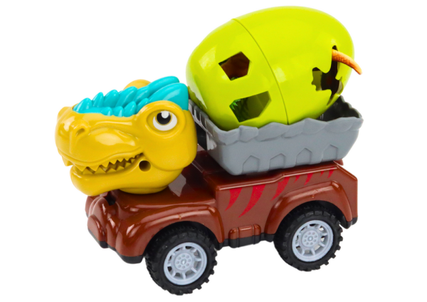 Auto dinosauri s jajetom i prikolicom, - 4 kom. - Slika 5