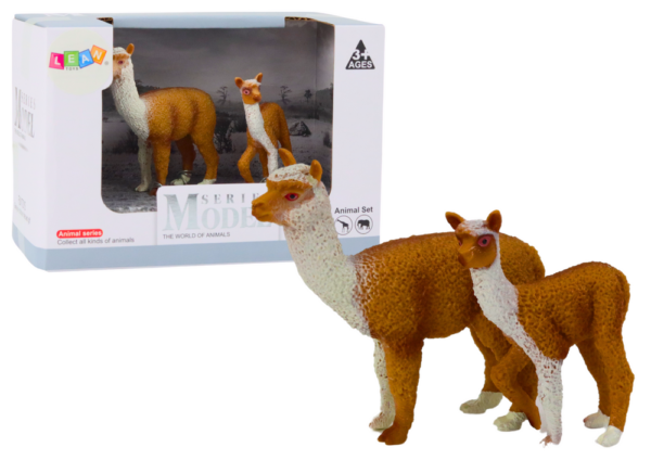 Figurice odrasla Lama 8 cm sa mladom Lamom 6 cm - 2u1