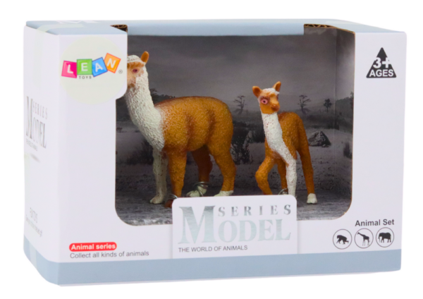 Figurice odrasla Lama 8 cm sa mladom Lamom 6 cm - 2u1 - Image 3