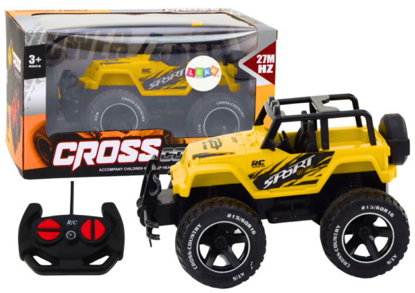 Buggy na daljinsko upravljanje Cross 1:18  - žuti