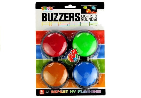 Set Buzzers Lights tipki sa zvučnim i svjetlosnim efektima - 4 boje - Image 7