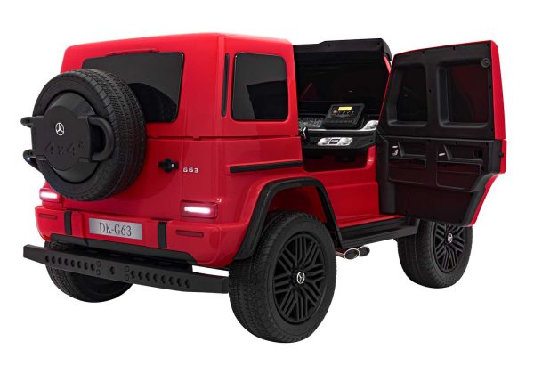 Licencirani auto na akumulator Mercedes Benz G63 AMG XXL 4x4 - dvosjed - crveni - Image 6