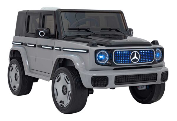 Licencirani auto na akumulator Mercedes Benz EQG 4x4 - srebrni - Image 4