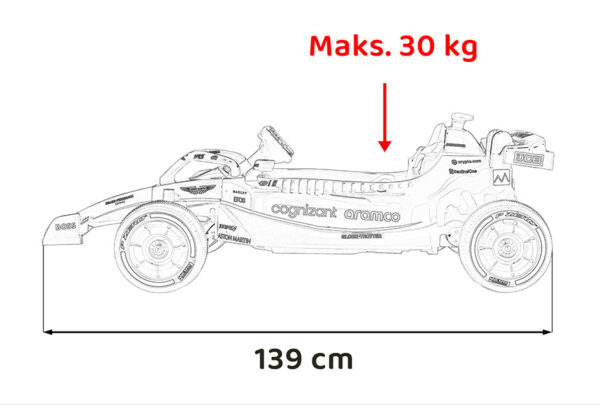 Formula1 na akumulator Aston Martin Cognizant Aramco  - tirkizna - Image 22