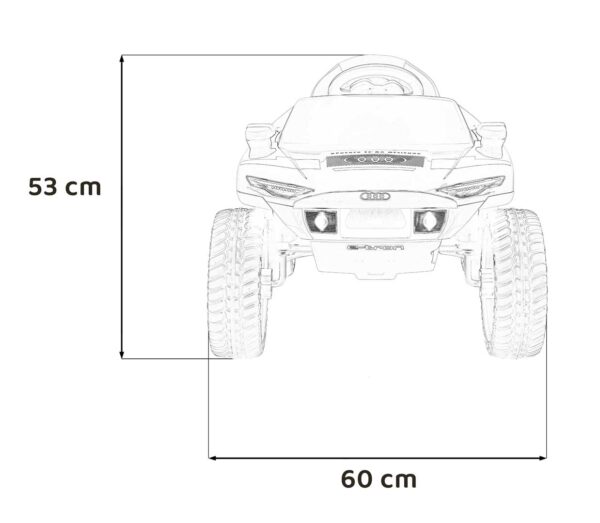 Licencirani auto na akumulator Audi RSQ E-TRON - sivi - Image 23