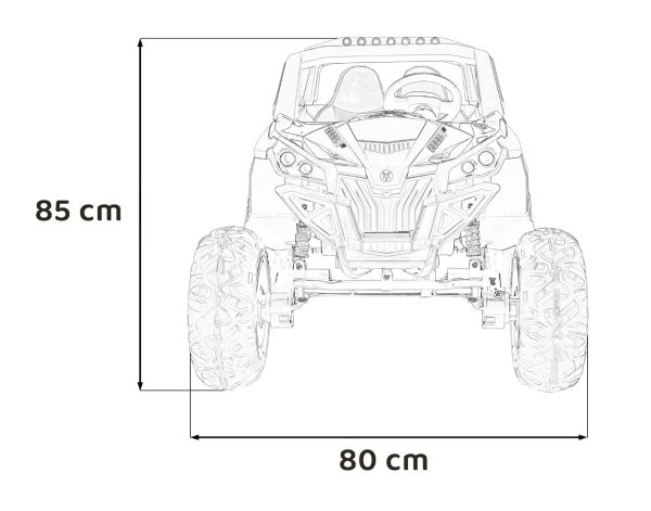 Buggy na akumulator UTV-MX 2000N - dvosjed - rozi - Image 22