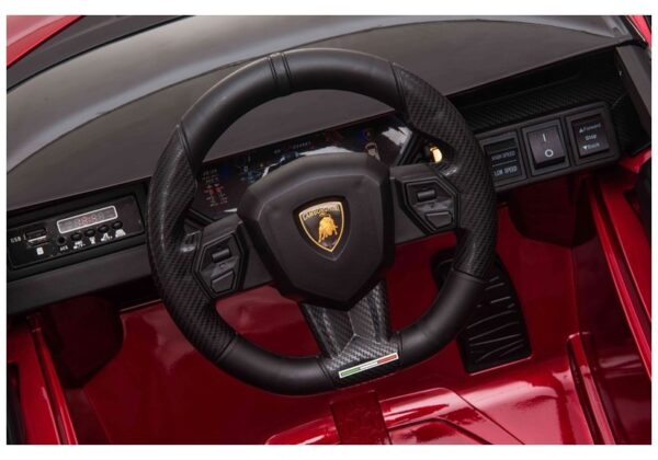 Licencirani auto na akumulator Lamborghini Sian - crveni - Image 5