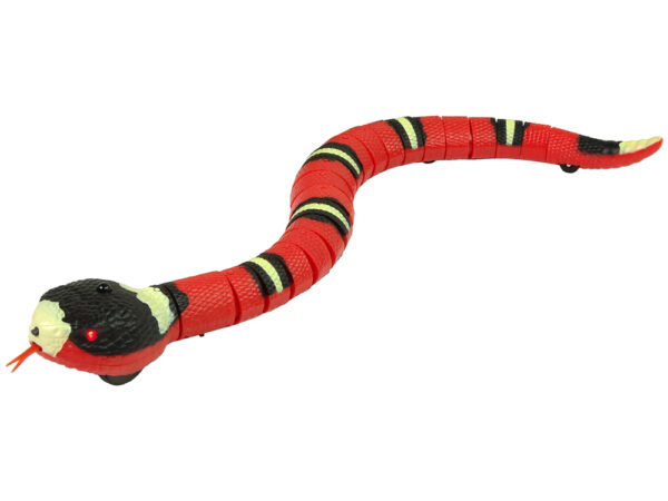 Remote Controlled Snake Touch Red Black Stripes - Image 2