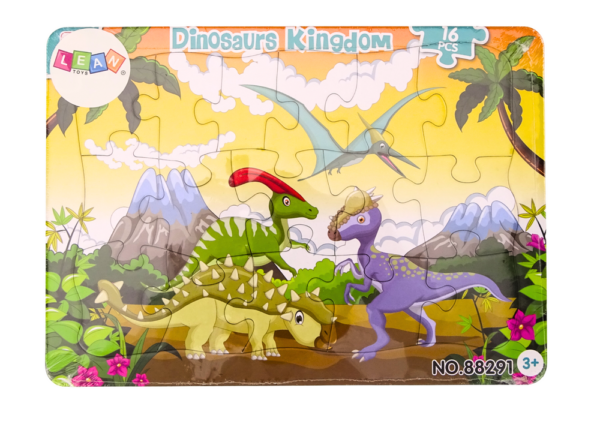 Puzzle for Children Dinosaurs Board Colorful 16 Pieces