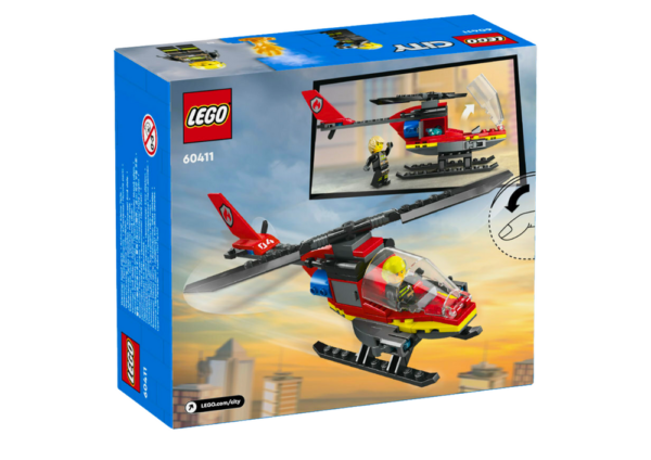 LEGO CITY Bricks Fire Rescue Helicopter 85 Pieces 60411 - Image 3