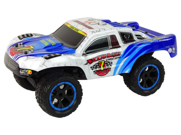 Remote Control Car RC Truck Monster 1:12 White - Image 2