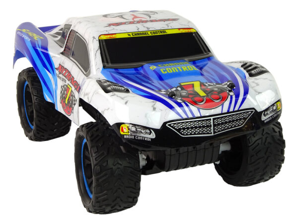 Remote Control Car RC Truck Monster 1:12 White - Image 5