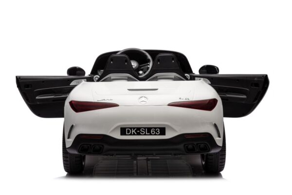 Licencirani auto na akumulator Mercedes AMG SL63  - bijeli - Image 4