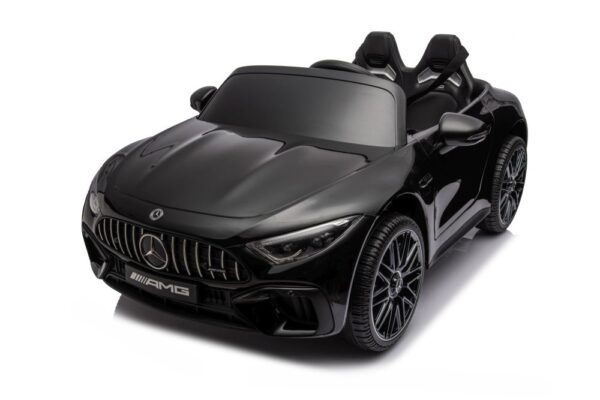 Licencirani auto na akumulator Mercedes AMG SL63  - crni/lakirani - Image 3