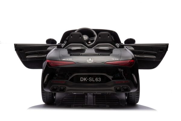 Licencirani auto na akumulator Mercedes AMG SL63  - crni/lakirani - Image 8