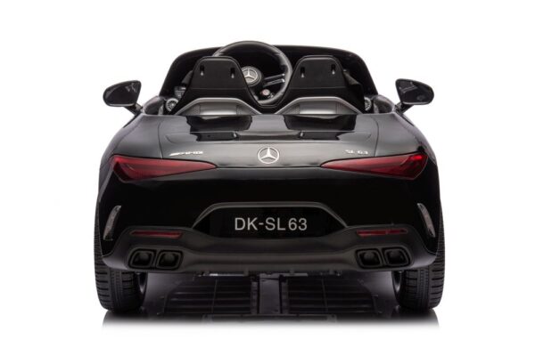 Licencirani auto na akumulator Mercedes AMG SL63  - crni/lakirani - Image 2