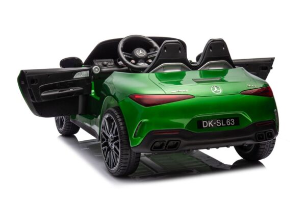 Licencirani auto na akumulator Mercedes AMG SL63  - zeleni/lakirani - Image 10