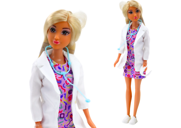 Anlily 4in1 doll Doctor Hairdresser Cook Animals Clothes Accessories - Image 2