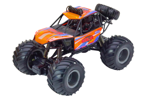 Off-road Remote Controlled RC Car 1:8 Shock Absorbers Orange - Image 2